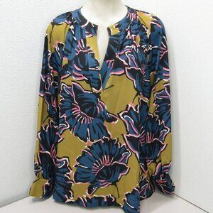 Crosby Women’s Rhett Long Sleeve Tunic Top – Marigold – Size XXL
